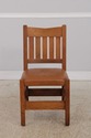 F73149: Antique L&JG STICKLEY Mission Oak Leather 