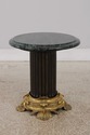 73150: Vintage Louis XVI Style Bronze Marble Top P