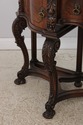 F73154: Vintage Carved Walnut Marble Top Sideboard