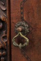 F73154: Vintage Carved Walnut Marble Top Sideboard