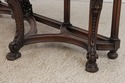 F73154: Vintage Carved Walnut Marble Top Sideboard
