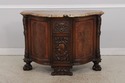 LF73156: Vintage Louis XV Style Carved Inlaid Comm