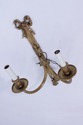 F73159: Pair Of French Style Brass Electric Sconce