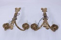 F73159: Pair Of French Style Brass Electric Sconce