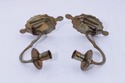 F73116: Pair Of MOTTAHEDEH Brass Winterthur Candle