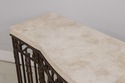 73177: French Style Iron & Steel Base Stone Top Co