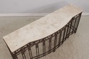 73177: French Style Iron & Steel Base Stone Top Co