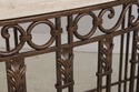73177: French Style Iron & Steel Base Stone Top Co