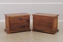 73186: Pair Of HENREDON Custom Folio 2 Drawer Oak 