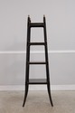 73199: Regency Ebony & Gold 4 Tier Etagere Bookcas