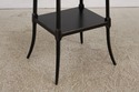 73199: Regency Ebony & Gold 4 Tier Etagere Bookcas