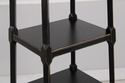 73199: Regency Ebony & Gold 4 Tier Etagere Bookcas