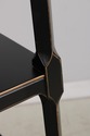73199: Regency Ebony & Gold 4 Tier Etagere Bookcas