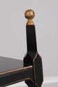 73199: Regency Ebony & Gold 4 Tier Etagere Bookcas