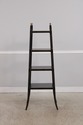 73199: Regency Ebony & Gold 4 Tier Etagere Bookcas