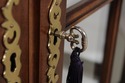 L73200: STATTON Cherry Chippendale Style Curio Cab