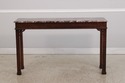 L73202: HENREDON Mahogany Marble Top Console Table
