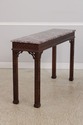 L73202: HENREDON Mahogany Marble Top Console Table
