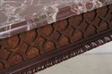 L73202: HENREDON Mahogany Marble Top Console Table