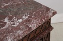 L73202: HENREDON Mahogany Marble Top Console Table