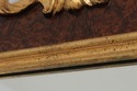 73204: LABARGE Giltwood Flame Walnut Frame Wall Mi