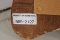 73204: LABARGE Giltwood Flame Walnut Frame Wall Mi