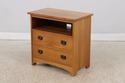 73226: STICKLEY Mission Oak 2 Drawer Media Console