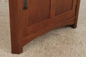 73227:STICKLEY Mission Oak Leaded Glass Corner Cab