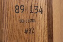 73227:STICKLEY Mission Oak Leaded Glass Corner Cab