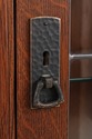 73227:STICKLEY Mission Oak Leaded Glass Corner Cab