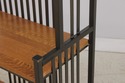 73228: STICKLEY Oak 4 Tier Metal Bookshelf Bakers 