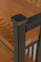 73228: STICKLEY Oak 4 Tier Metal Bookshelf Bakers 