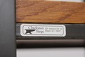 73228: STICKLEY Oak 4 Tier Metal Bookshelf Bakers 