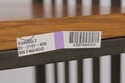 73228: STICKLEY Oak 4 Tier Metal Bookshelf Bakers 
