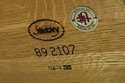 73228: STICKLEY Oak 4 Tier Metal Bookshelf Bakers 