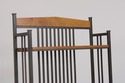 73228: STICKLEY Oak 4 Tier Metal Bookshelf Bakers 