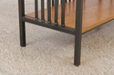 73228: STICKLEY Oak 4 Tier Metal Bookshelf Bakers 