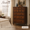 L73233: THEODORE ALEXANDER 7 Drawer Mahogany High 