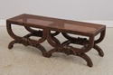 73235: French Louis XIV Double Seat Cane Bench