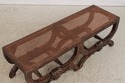 73235: French Louis XIV Double Seat Cane Bench
