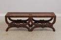 73235: French Louis XIV Double Seat Cane Bench