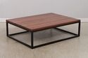73247: RALPH LAUREN Industrial Wood Top Coffee Tab