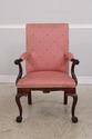 73258: Georgian Chippendale Style Mahogany Arm Cha