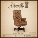 F73259: LEXINGTON Tufted Leather Executive Desk Ch