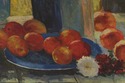 F73261: Large Oil On Canvas Still Life Fruit & Flo