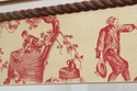 73262: Chintz Crackle Painted Red And Cream Wall M