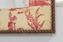 73262: Chintz Crackle Painted Red And Cream Wall M