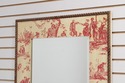 73262: Chintz Crackle Painted Red And Cream Wall M