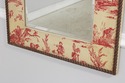 73262: Chintz Crackle Painted Red And Cream Wall M