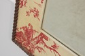 73262: Chintz Crackle Painted Red And Cream Wall M